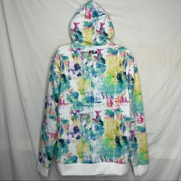 FILA Tie Breaker Tie Dye Pullover Hoodie Size XL - Picture 8 of 12